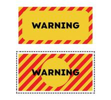 Warning sign, blank warning sign symbol, caution sign with to be careful sign vector illustration.