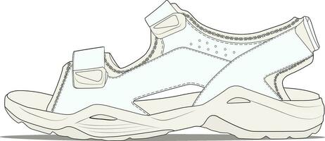 Sport Sandal Vector Design Illustration