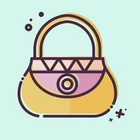 Icon Bag. related to Indigenous People symbol. MBE style. simple design editable. simple illustration vector