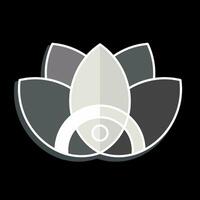 Icon Flower. related to Indigenous People symbol. glossy style. simple design editable. simple illustration vector