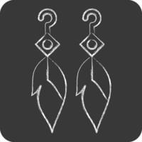 Icon Feather Earning. related to Indigenous People symbol. chalk Style. simple design editable. simple illustration vector