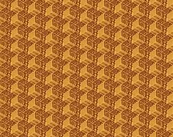Hello World Chinese Typography Pattern Design vector