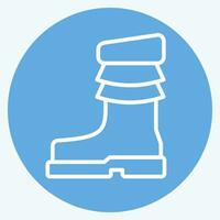 Icon Shoes. related to Indigenous People symbol. blue eyes style. simple design editable. simple illustration vector