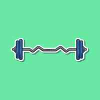 Gym element cartoon, vector illustration sticker. Vector eps 10