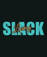 Slacklining typography and logo style design vector