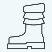 Icon Shoes. related to Indigenous People symbol. line style. simple design editable. simple illustration vector