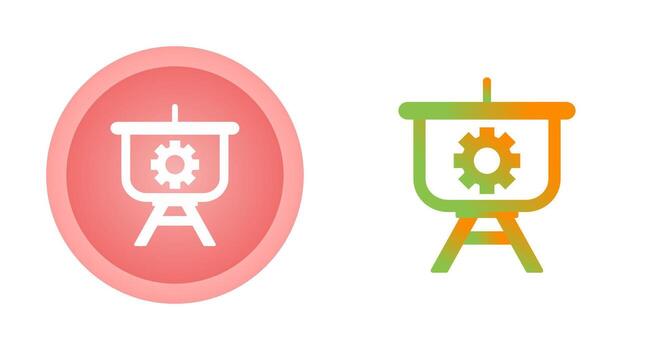 Setting Presentation Vector Icon