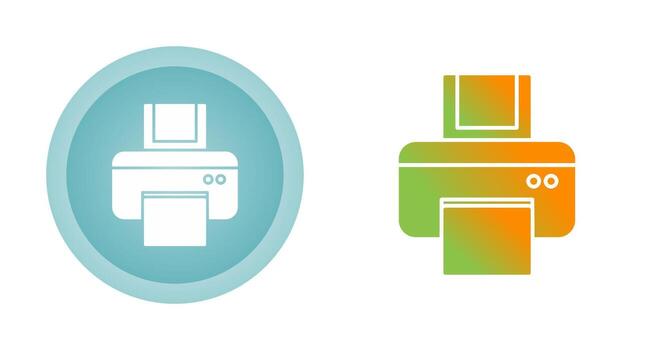 icono de vector de impresora