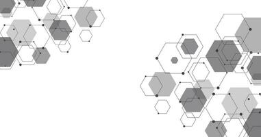 resumen geométrico hexágono antecedentes. vector