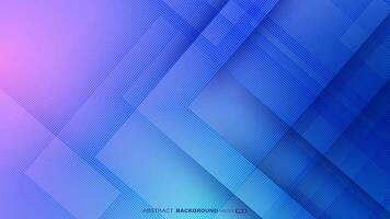 Abstract diagonal blue lines overlap on gradient background vector