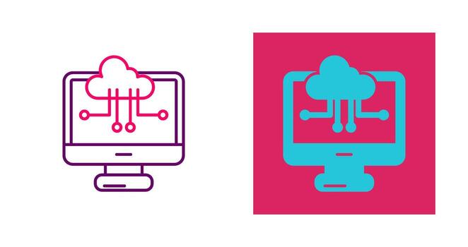 Cloud Computing Vector Icon