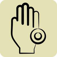 Icon Phantom Pain. related to Body Ache symbol. hand drawn style. simple design editable. simple illustration vector