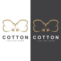 Cotton Logo Plant Design Vector Templet Symbol