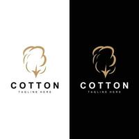 Cotton Logo Plant Design Vector Templet Symbol