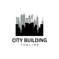 Skyline Building Logo, Simple Modern Design Vector Illustrator Template