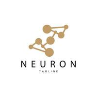 Neuron Logo, Cel Dna Network Vector, And Particle Technology, Simple Illustration Template Design vector