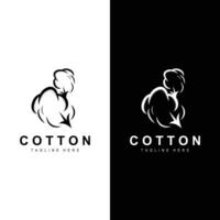 Cotton Logo Plant Design Vector Templet Symbol