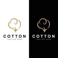 Cotton Logo Plant Design Vector Templet Symbol