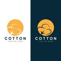 Cotton Logo Plant Design Vector Templet Symbol