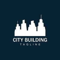 Skyline Building Logo, Simple Modern Design Vector Illustrator Template