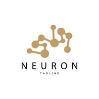 Neuron Logo, Cel Dna Network Vector, And Particle Technology, Simple Illustration Template Design vector