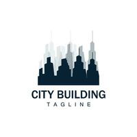 Skyline Building Logo, Simple Modern Design Vector Illustrator Template