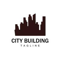 Skyline Building Logo, Simple Modern Design Vector Illustrator Template