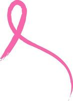 Pink breast cancer awareness ribbon vector