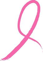 Pink breast cancer awareness ribbon vector