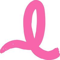 Pink breast cancer awareness ribbon vector