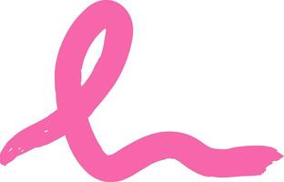 Pink breast cancer awareness ribbon vector