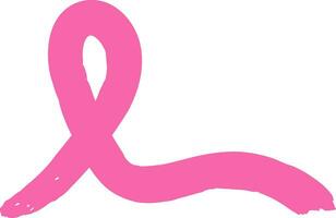 Pink breast cancer awareness ribbon vector