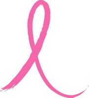 Pink breast cancer awareness ribbon vector