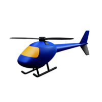 helicóptero 3d representación icono ilustración png