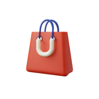 tote bag 3d rendering icon illustration png