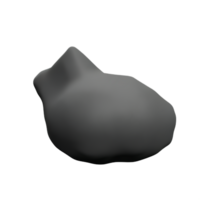 coal 3d rendering icon illustration png