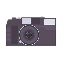 Camera Flat Illustration. Clean Icon Design Element on Isolated White Background vector