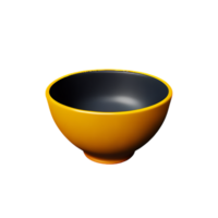 bowl 3d rendering icon illustration png