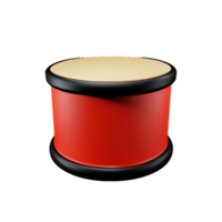 drum 3d rendering icon illustration png