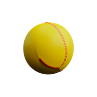 softbal 3d renderen icoon illustratie png