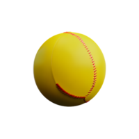 softball 3d rendering icon illustration png