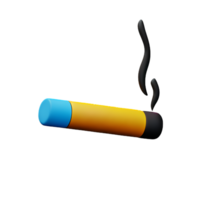 fumeur 3d le rendu icône illustration png