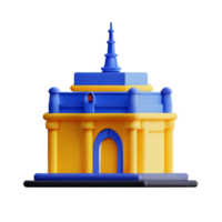 paris 3d rendering icon illustration png