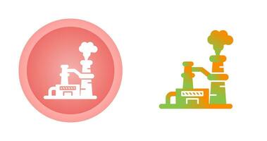 Nuclear Plant Vector Icon