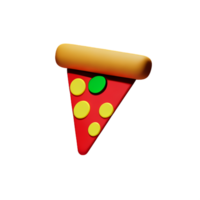 pizza fatia 3d Renderização ícone ilustração png