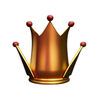 queen crown 3d rendering icon illustration png