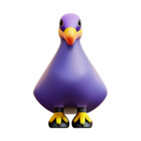 Pigeon 3d le rendu icône illustration png