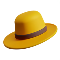 cow-boy chapeau 3d le rendu icône illustration png