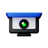 cctv 3d rendering icon illustration png