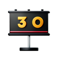 billboard 3d rendering icon illustration png